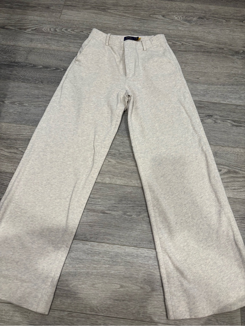 Polo by Ralph Lauren Light Gray Wide-Leg Pants